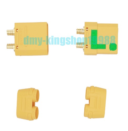 10pcs Amass XT90S Anti Spark Female to XT90 Male Plug 10CM 12AWG Silicone Cable - Picture 8 of 8