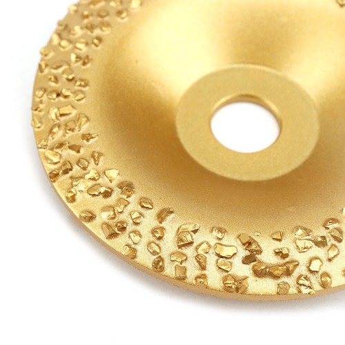 Rueda de disco de molienda de diamante soldado de 4 pulgadas disco de amoladora fina gruesa neumático de goma F - Imagen 13 de 20