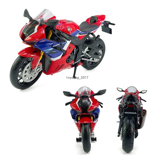 1:12 2021 Honda CBR 1000RR-R Fireblade Motorcycle Model Diecast Toy Vehicle Red - Picture 9 of 9