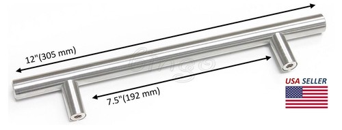 Lotto pomelli estraibili cassetti maniglie ante armadio cucina barra a T acciaio inox 2"-16" - Foto 13 di 15