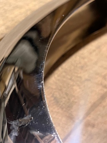 Dented and scratchy Buick 1956 "J" bars rear bumperrette core - Afbeelding 2 van 3