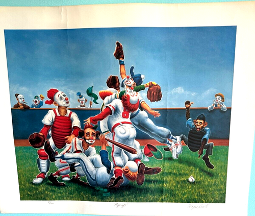 Art Print Wayne Howell's "Pop Up" – Limited Edition Print #21/350 – Baseball - Picture 11 of 14