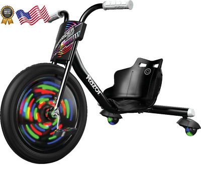 Riprider 360 Lightshow Drift Trike with Colorful Lights 3 Wheeled Ride On Toy