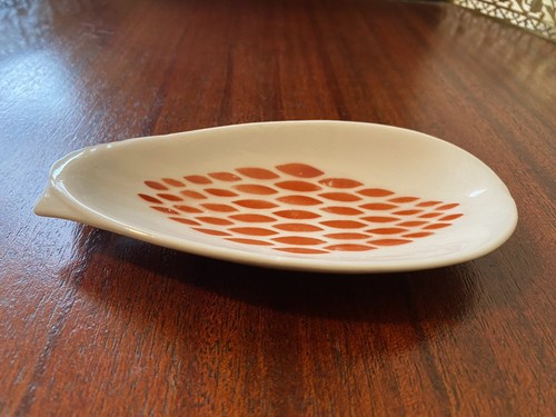 1 Vintage PFF RIGA LATVIA USSR Porcelain Fish Shape Small Dish Spoon rest - Picture 7 of 13