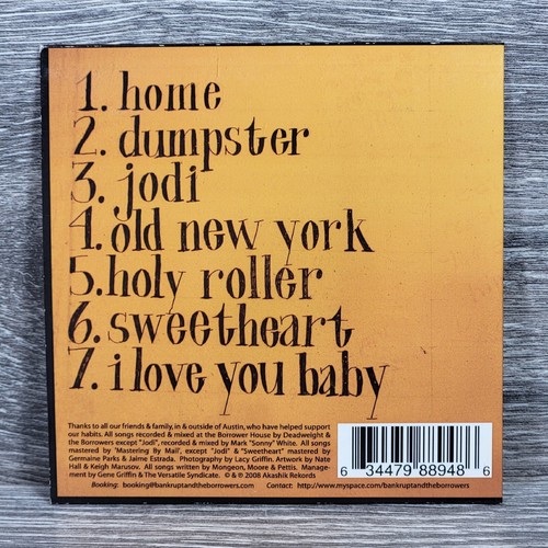 Bankrupt And The Borrowers Beers On Bible CD Album Music Folk Rock Austin Texas - Picture 3 of 11