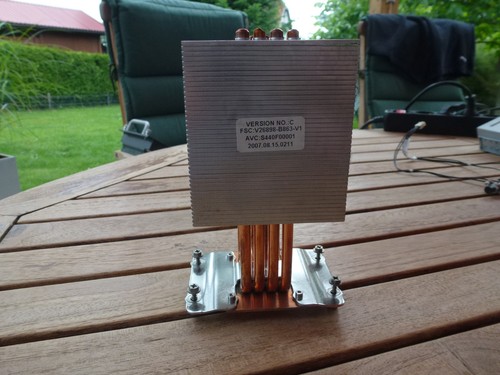 Fujitsu TX 300 S3 Kühler mit Bodenplatte Heatpipe auch Erweiterung für 2.te CPU - Bild 2 von 3