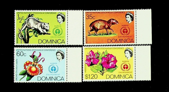 DOMINICA UN STOCKHOLM CONFERENCE HUMAN ENVIRONMENT 4v FINE MINT STAMPS DOMINICA UN STOCKHOLM CONFERENCE HUMAN ENVIRONMENT 4v FINE MINT STAMPS
