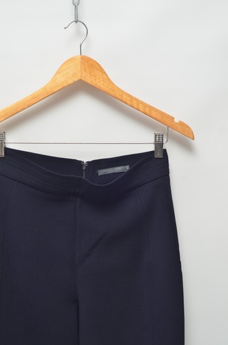 Alexander McQueen McQ Luxury Navy Blue Wool Jeggings Pants Size 42 Made in Italy - Picture 3 of 14