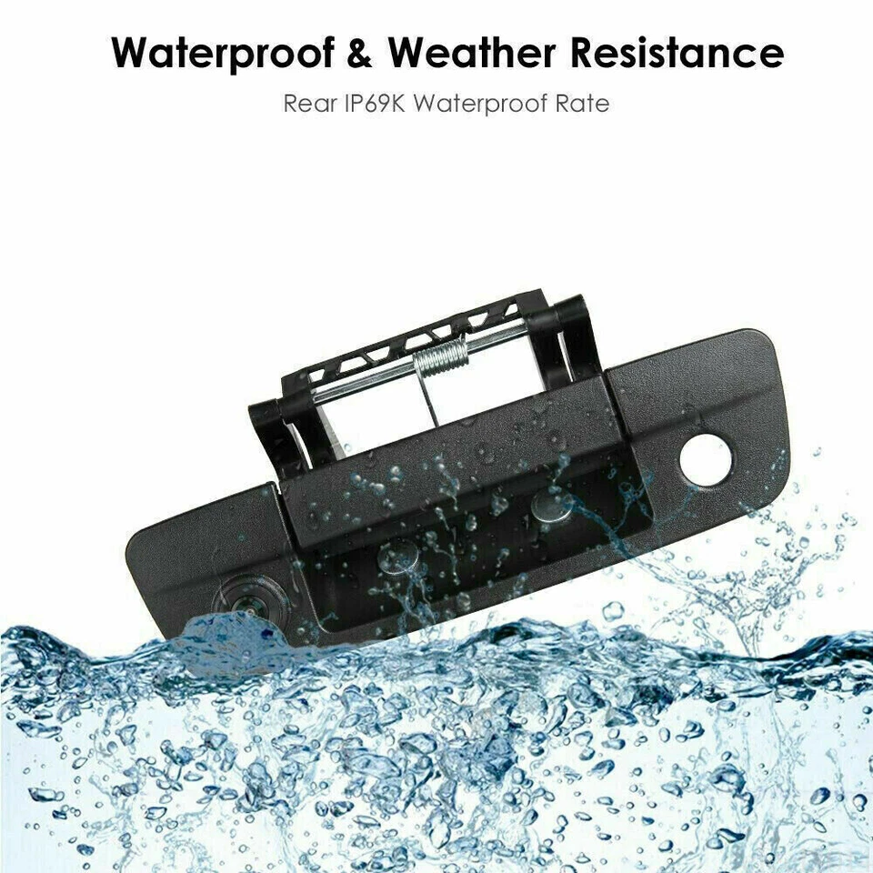 Handle Backup Rear view Camera 4.3 Mirror Monitor For Dodge Ram 1500  2009-2017 - Image 3 of 4