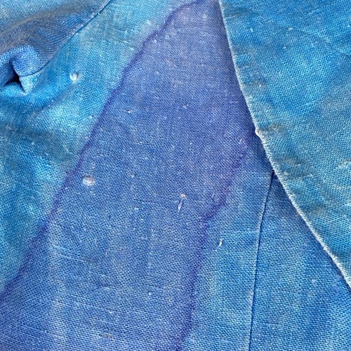 Vintage Cloth Art Original Womens Linen Jacket Cropped Hand Painted Size 10 - Picture 14 of 19