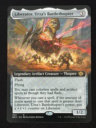 1x MTG Liberator, Urza's Battlethopter (Extended Art) - The Brothers' War (BRO)