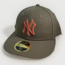 New Era 59Fifty Cap New York Yankees Rustic Fall Hat MLB Olive Mens Sz 7 1/2