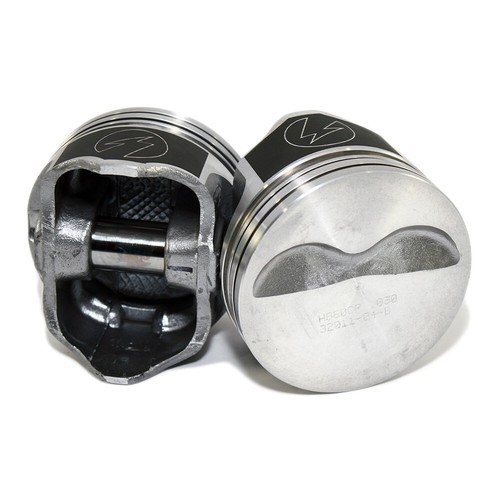 Speed Pro H860CP40 SBC Chevy 383 Flat Top 4.040 Bore Pistons 5.7 Rod Small Block - Picture 2 of 2
