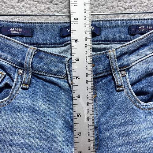 Vigoss Jagger Skinny Jeans Women’s Size 27x27.5 Distressed Torn Stretch Denim Bl - Picture 11 of 11