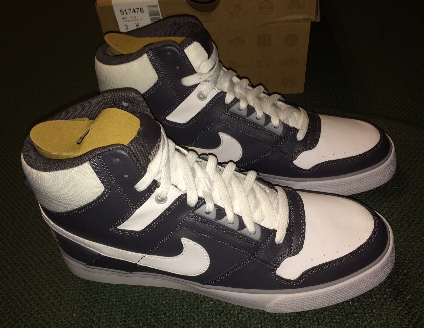 Nike Delta Force High AC Grey White Basketball Skateboarding Sneakers Sz US 11 Nike Delta Force High AC Grey White Basketball Skateboarding Sneakers Sz US 11