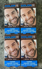 Color For Him Brush-In Color Gel Mustache Beard  Sideburns Color Brown 4 Boxes