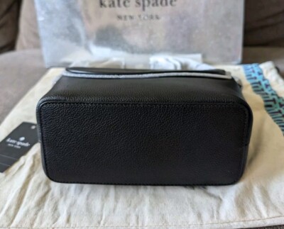New Kate Spade Elsie Pebbled Leather Crossbody Black | eBay