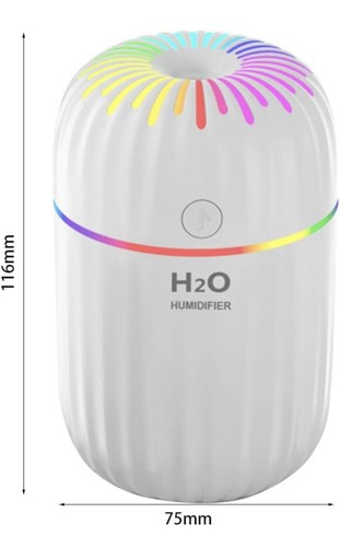 Portable Mini Car Humidifier H2O 300ml Usb Ultrasonic Air Humidifier - Picture 2 of 4