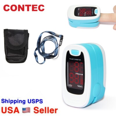 Finger Pulse Oximeter Blood Oxygen Saturation Heart Rate Measuring SpO2 Monitor