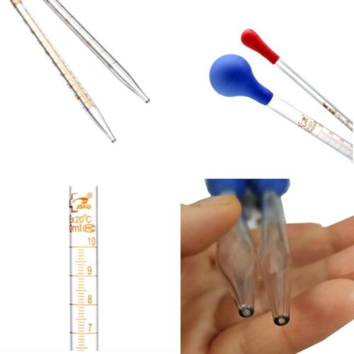 6 Pieces Glass Pipettes Graduated Dropper, 5Ml/10Ml Glass Pipettes Graduated Dro - Picture 8 of 11