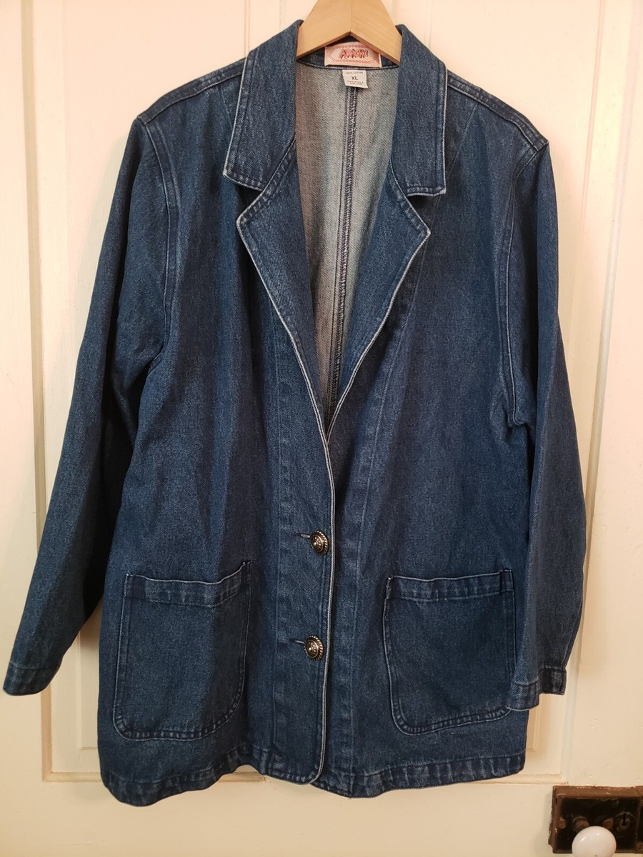 Apache vintage 1980s blue denim jacket XL | eBay