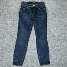 Lucky Brand Jeans Womens 2/26 Blue 27x26 Ava Mid Rise Skinny Stretch Button Fly