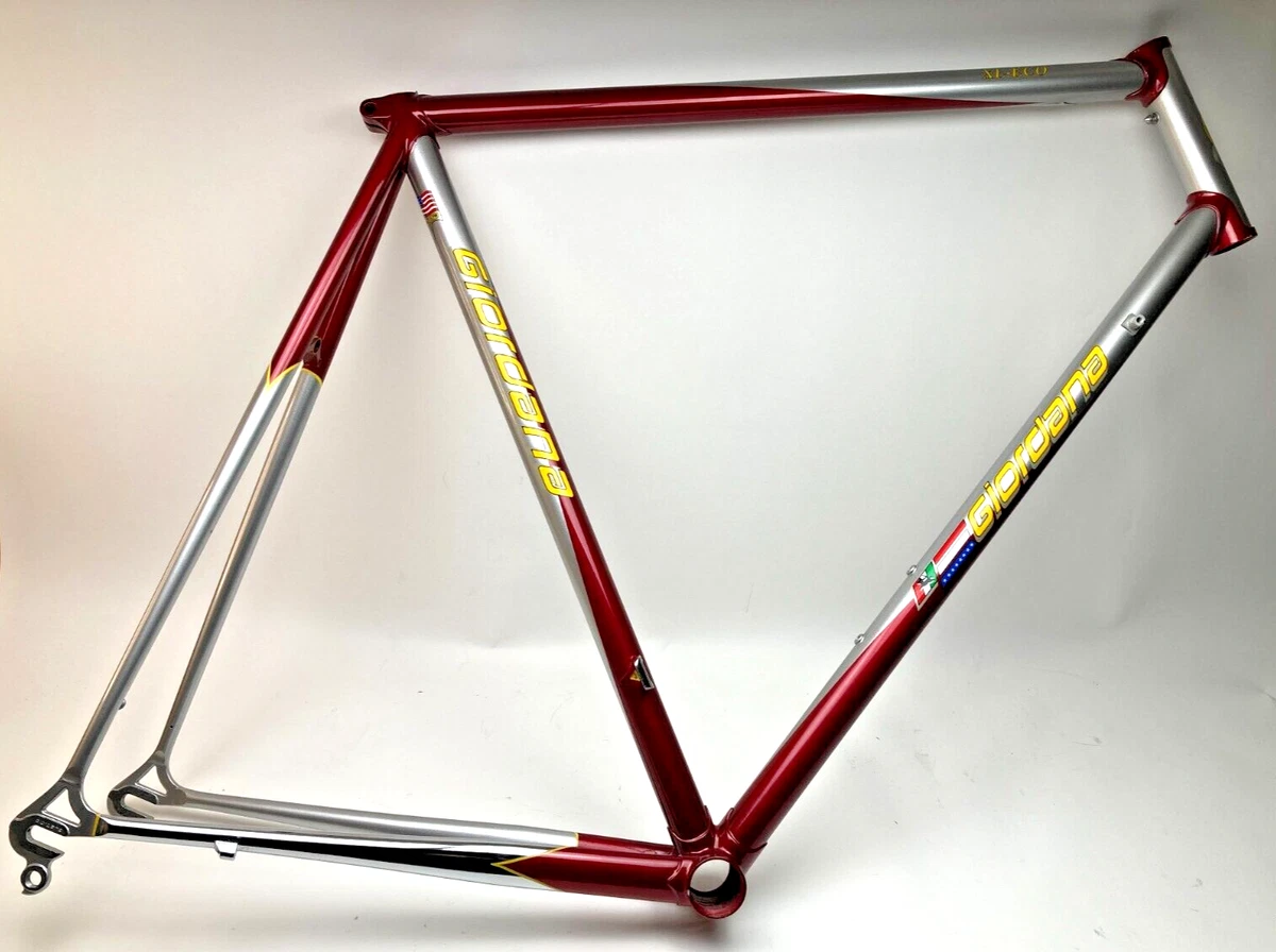 Mid 90s Giordana XL Eco 59cm Road Bike Frame Only Excell Tubing new old stock