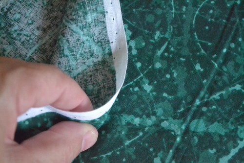 20" Long, Vintage, Green Splatters on Green Quilt Cotton, Blank/1996, N553 - Picture 4 of 5