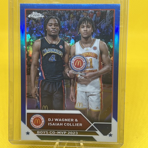 /99-/150-/199 (3)✨2023 Topps McDonald’s All-American DJ Wagner & Isaiah Collier - Picture 6 of 8
