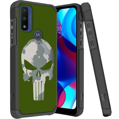 Per Moto G Power 2022 Custodia Antiurto Doppio Strato Pure Rugged + Vetro Temperato y1 - Foto 25 di 28