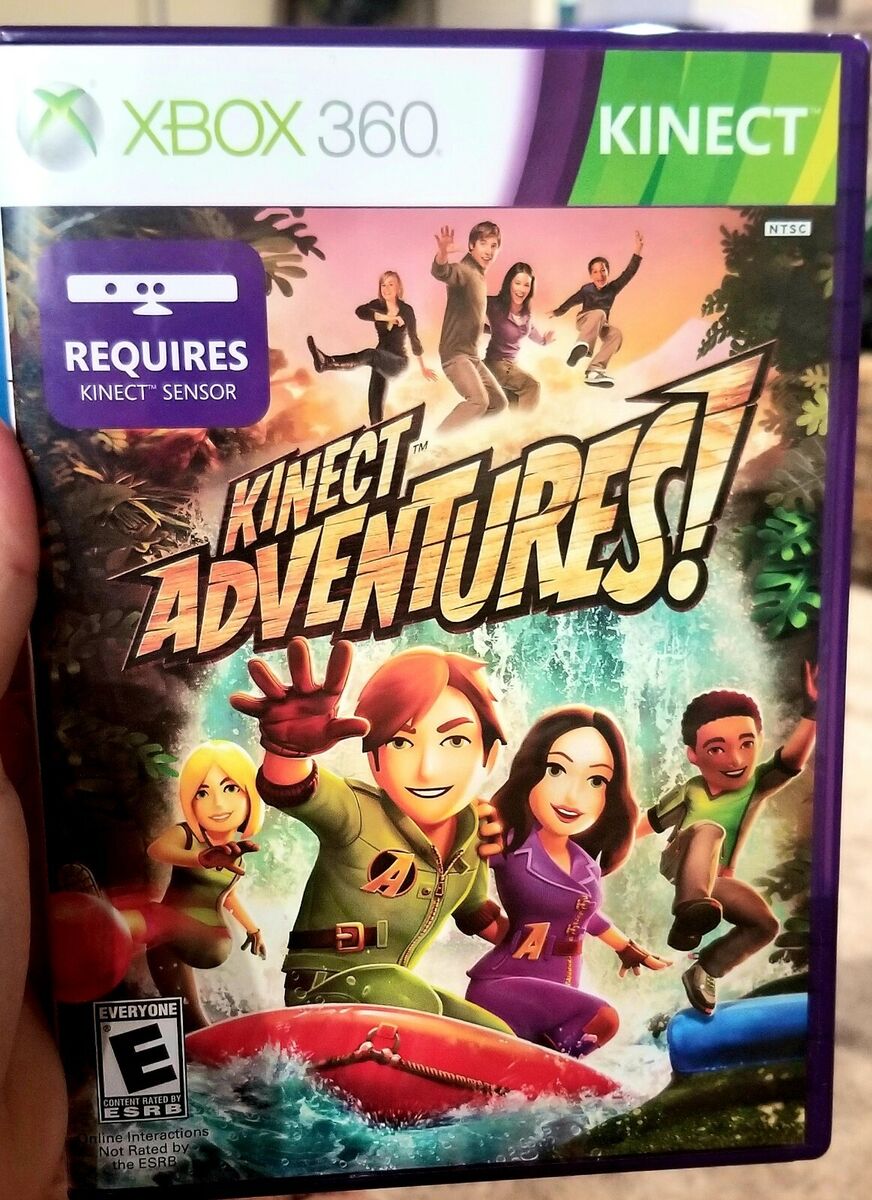 XBOX 360 KINECT ADVENTURES VIDEO GAME REQUIRES KINECT SENSOR RATED E 1-2  PLAYERS