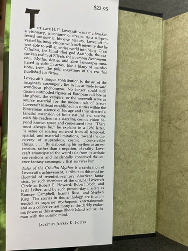 TALES OF THE CTHULHU MYTHOS - H.P. Lovecraft - Arkham House 1990 - Bild 2 von 7