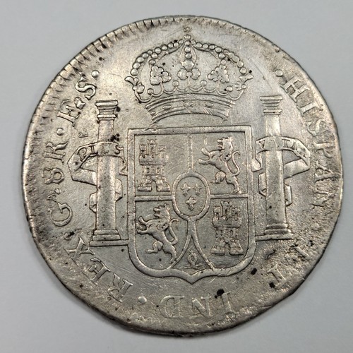 1821 Ga Mexico Silver 8 Reales GUADALAJARA Rare Mint Spanish Colonial *J677 - Picture 2 of 3