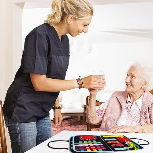 Fidget Blanket for Adults with Dementia,Dementia Activities for Seniors,Alzhe... - Picture 18 of 24