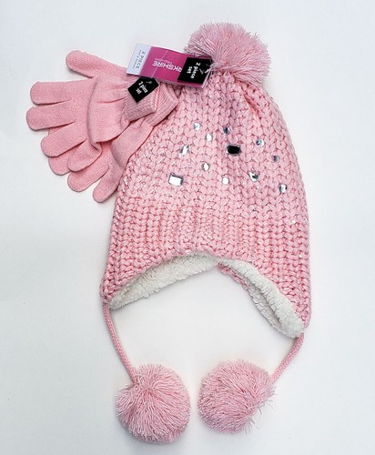 Girls 2 Piece Embellished Hat & Glove Set Berkshire Fashions New, Retail $24 - Picture 5 of 7