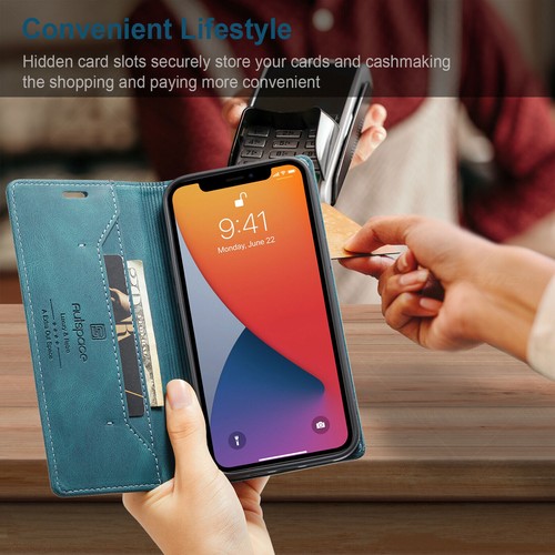 Magnetic Flip Leather Wallet Phone Case For iPhone 16 15 14 13 12 11 Pro Max XR - Picture 40 of 54