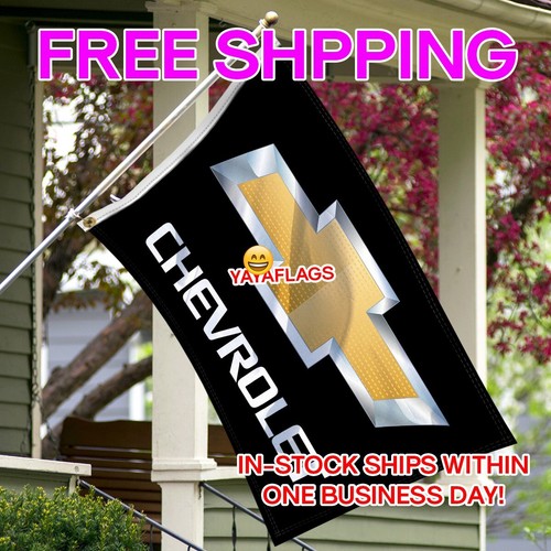 Chevrolet Car Enthusiasts 3x5 ft Flag Chevy Truck Racing Garage Banner - Picture 8 of 15