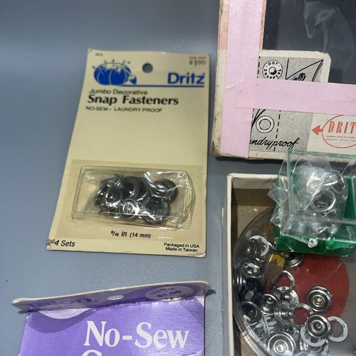 VTG Lot Dritz Talon Ginger Snaps Fasteners Kit - Picture 2 of 5