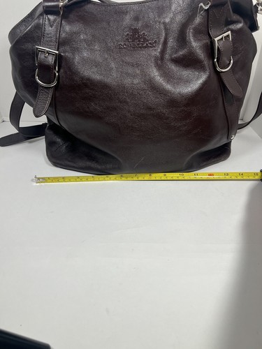 Rowallan Brown Tote Bag/ Shoulder Bag Brown Leather 11x13 - Picture 2 of 24
