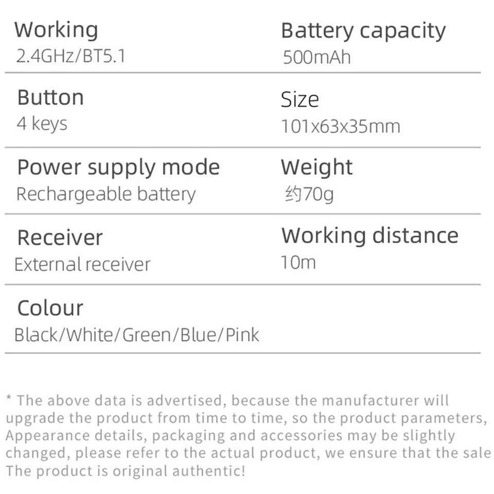 PC Maus Kabellos USB Wireless Bluetooth Mouse Computer Notebook Laptop Funkmaus - Bild 4 von 4