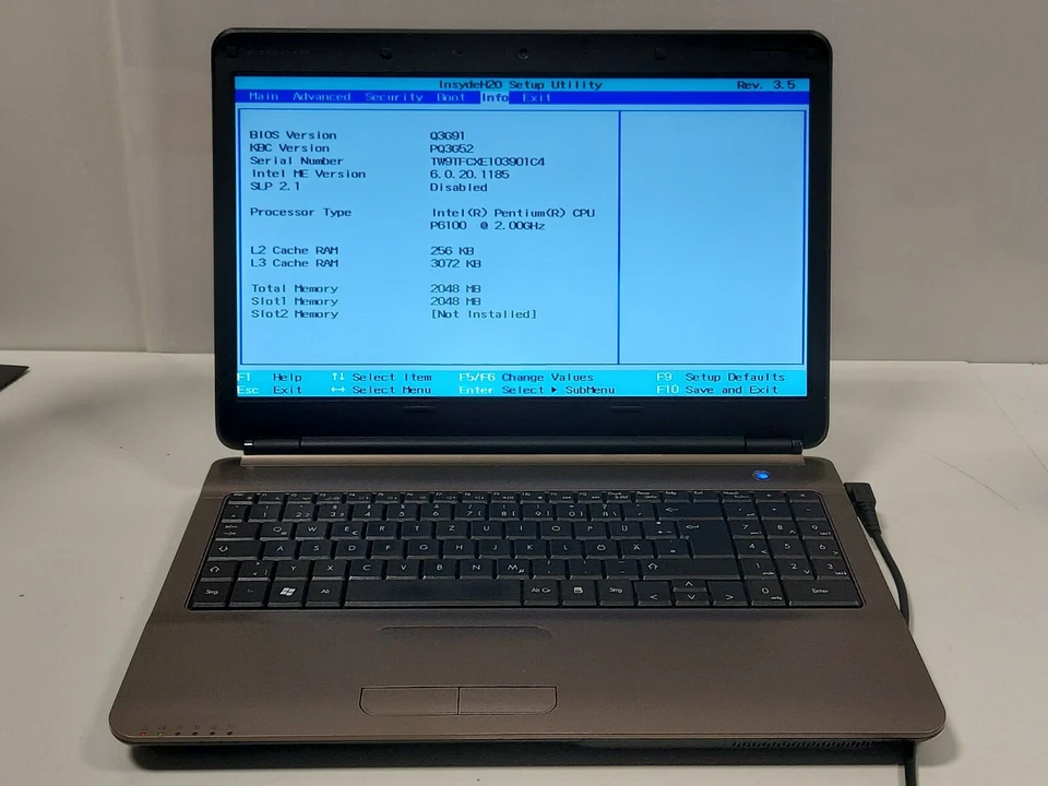 Notebook TW9 Intel Pentium P6100/Defettoso Ricambi Vedi Descrizione/##42 - Bild 3 von 4