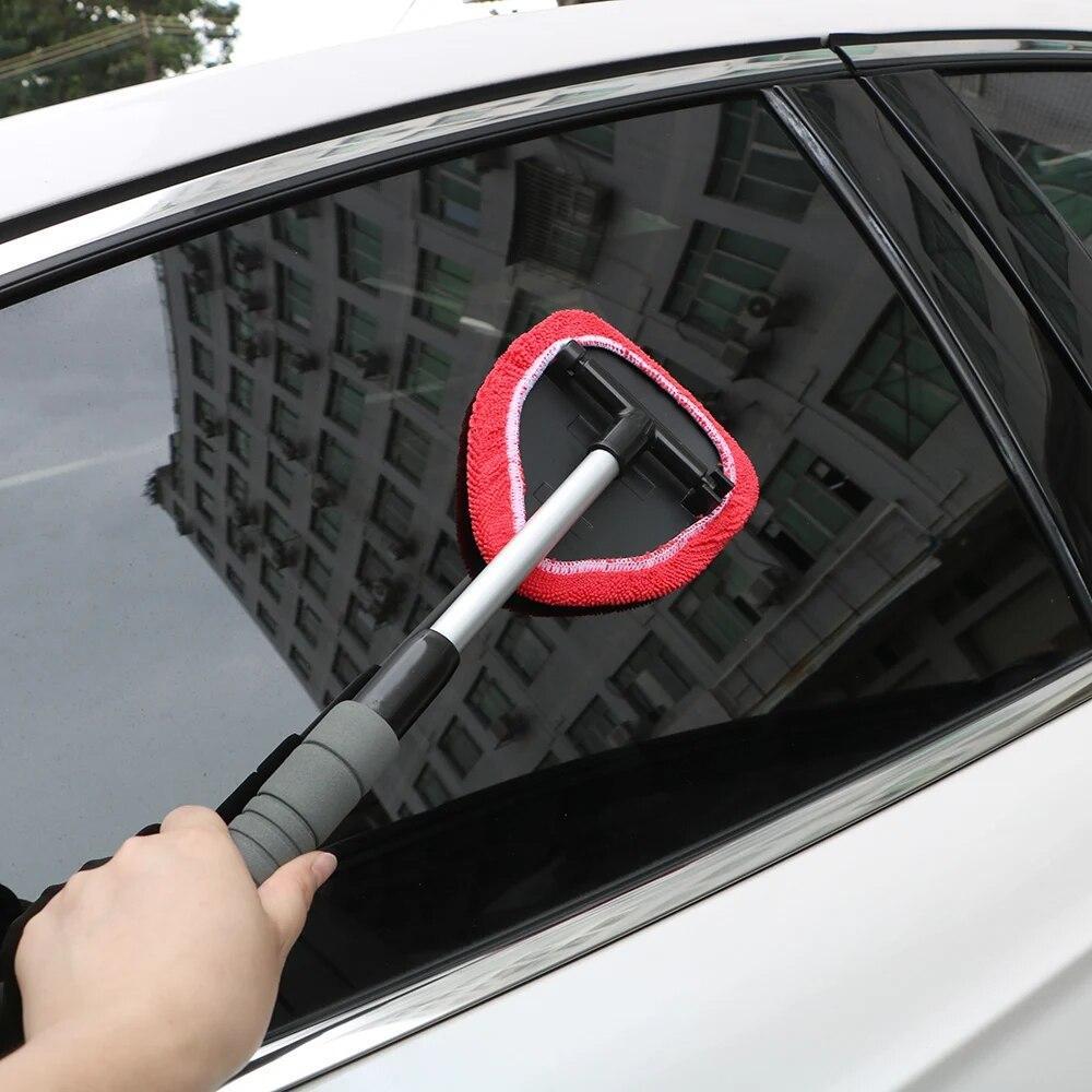 Windshield Cleaner Wand Microfiber Car Inside Window Cleaning Tool Anti