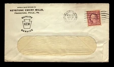 1917 Keystone Emery Mills Advert Philadelphia Frankford Station / #493 - L26034