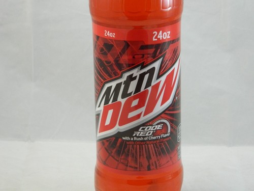 Mountain Dew Code Red Botella Completa 24 OZ 24 OZ Nueva MTN Etiqueta Descontinuada - Imagen 7 de 12