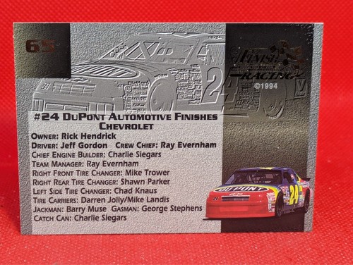 1994 Finish Line Gold #65 Jeff Gordon's Car - Picture 2 of 2