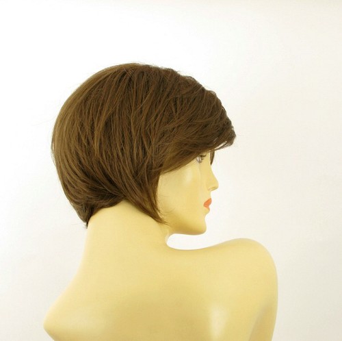 Perruque femme courte châtain clair doré LANA 12 - Picture 7 of 9