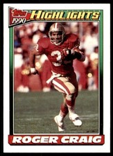 1991 Topps Roger Craig San Francisco 49ers #2