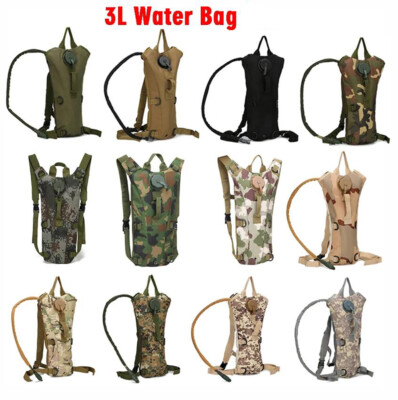 3L Water Bladder Hydration Backpack Pack Leak Proof Water Reservoir Bag Hiking