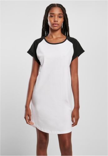 Urban Classics Ladies Contrast Raglan T-Shirt Dress Short Tshirtkleid Regular - Picture 12 of 41