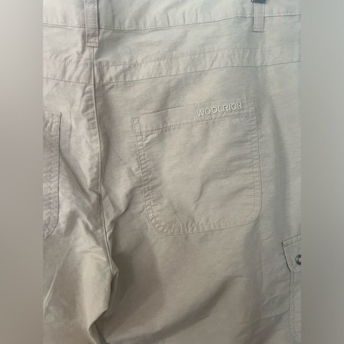 NWOT Woolrich Women’s Khaki Cargo Hiking Outdoor Capris - Size 12 - Picture 6 of 9